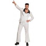 Déguisement Disco Fever blanc taille L, adulte