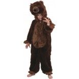 Chaks C1050128, Déguisement Peluche Ours brun 128cm, 7-9 ans