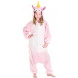 Chaks C1104140, Combinaison kigurumi Licorne ROSE, enfant 140cm