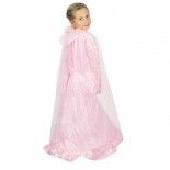 Party Pro 90872P, Cape de princesse plume rose et or enfant 