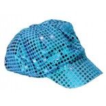 Casquette disco turquoise