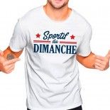 T-Shirt Sportif du Dimanche, blanc taille XL