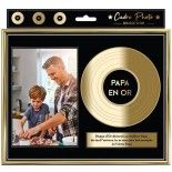 Cadre Photo Disque d'Or 24cm, Papa