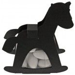 Ballotin CHEVAL avec plexi, en Noir