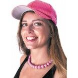 Party Pro 333148, Collier de perles néon rose