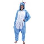 Party Pro 862300, Kigurumi Pyjamas ou déguisement Unisexe Adulte Licorne bleue