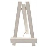 Petit chevalet bois 10CM luxe avec ficelle, Blanc