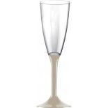 20 flutes champagne, pied TAUPE