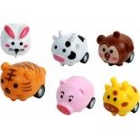 Party Pro 12011966, Mini-jouet Animal Zoo/Ferme sur roues 4 cm