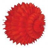 Lot de deux boules alvéolées luxe 15 cm, Rouge