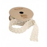 Chaks 0891-01, Ruban dentelle coton 2 cm, ivoire