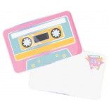 Party Pro 91390I, Set de 8 cartes d'invitation 90's Party