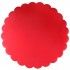 SANTEX 8133-7, Sachet de 6 Sets de table festonnés 34cm, Rouge