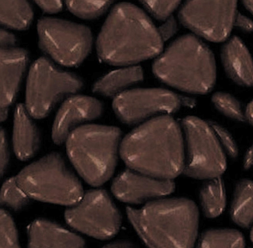 Mini Coeurs Dragées chocolat Col. NOIR - 500g